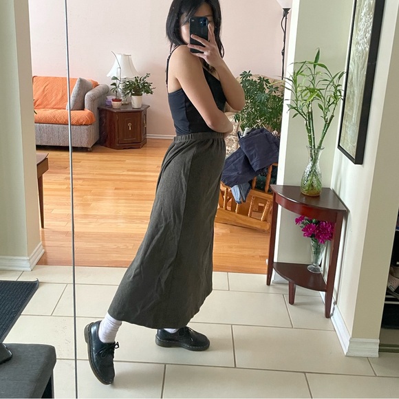 LL Bean Vintage Women’s Knit midi maxi Skirt Medium - Picture 2 of 9